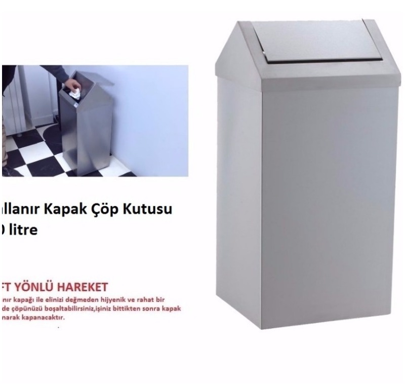 Sallanır Kapak Çöp Kutusu 80 litre