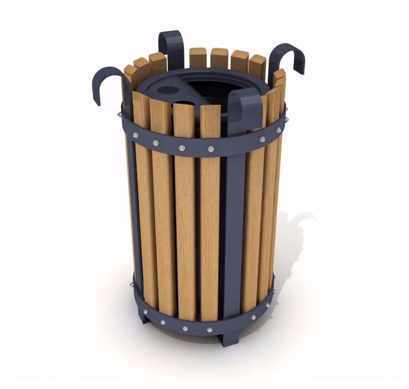 Ahşap Çöp Sepeti -DMK-120 B