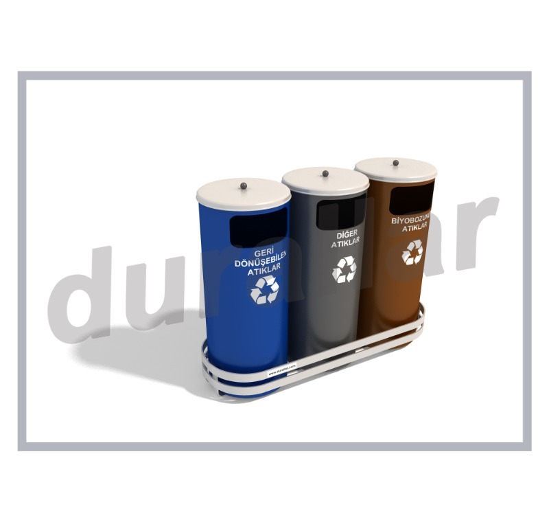 Kapaklı Sıfır Atık Kutuları -GDK-3015