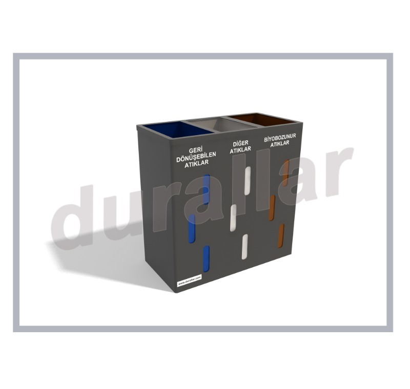 Sıfır Atık Geri Dönüşüm Çöp Kovası -GDK-3040