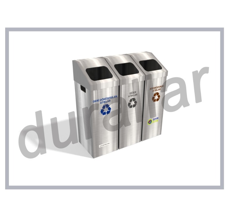 Üçlü Sıfır Atık Kutu -GDK-3024