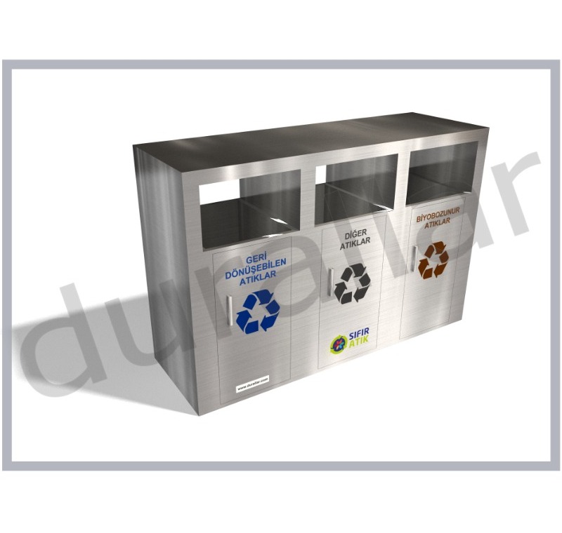 sıfır atık kutusu 3 lü fiyat -GDK-3082