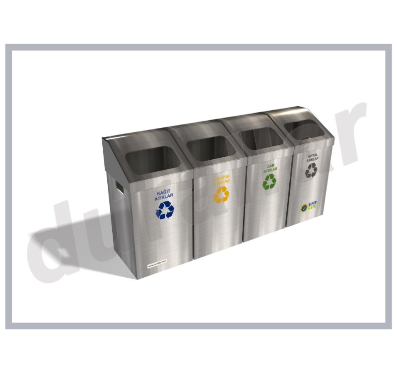 4 lü sıfır atık kutuları renkleri -GDK-4028