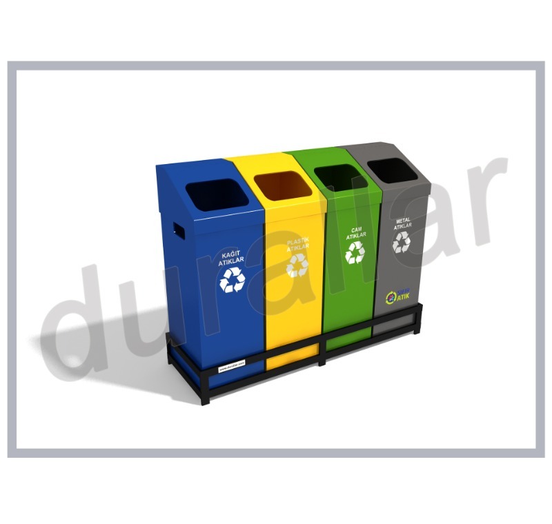 sıfır atık toplama kutusu 4 lü set -GDK-4023