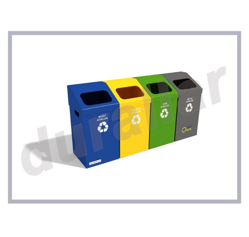 4 lü sıfır atık kutuları renkleri -GDK-4026