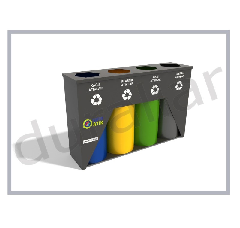 4 lü Sıfır Atık Kutuları -GDK-4077