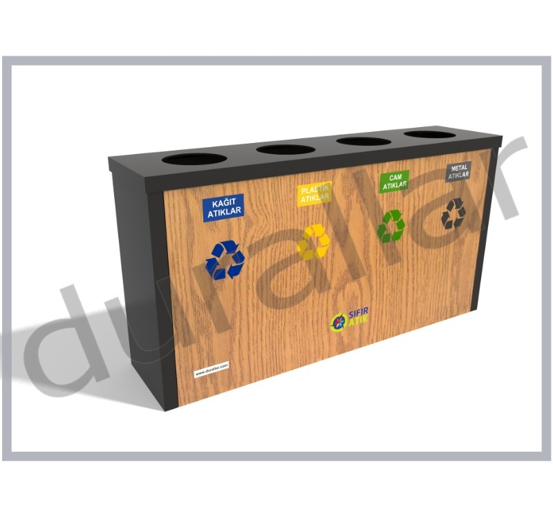 4 lü Sıfır Atık Kovası -GDK-4088